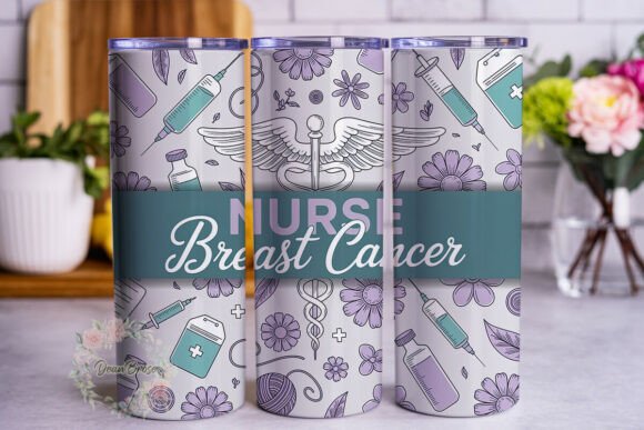Nurse Breast Cancer Awareness 20oz Tumbl